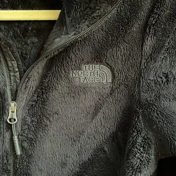 The North Face Women's Black Plush Fleece Jacket SMALL - Picture 4 of 9